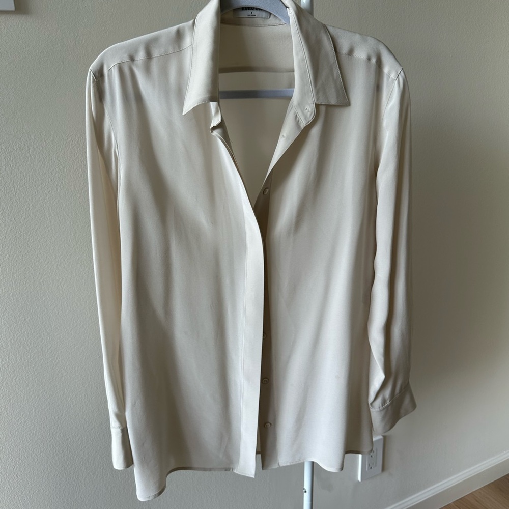 Silk Aritzia Button Up